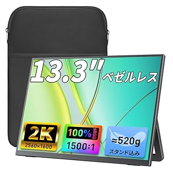 Amazon.co.jp: モバイルモニター cocopar 13.3インチ 2K 2560
